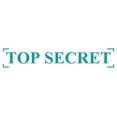 thumbnail image 1 of Printtoo Top Secret Self Inking Rubber Stamp Pre-Inked Office Stamp- Home Office Business Stationery, Green- 42 x 9 mm, 1 of 7