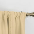 thumbnail image 5 of CUH Beige Blackout Roman Curtains for Kids Bedroom Thermal Insulated Curtains Rod Pocket Tie Up Shade Curtains 1-Panel for Small Windows Bathroom Kitchen (30 x 46 Inches Long), 5 of 7