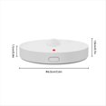 thumbnail image 3 of Tuya Smart Human Motion Sensor Wifi Detect Human Body PIR Movement with Luminance Safety Protect Remote Control,1 * Human Motion Sensor 1 * Type-C Data Cable,White, 3 of 8