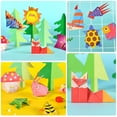 thumbnail image 4 of Educational DIY Colorful Origami Kit for Kids Ages 4-6 - 108 Sheets Creative Handcraft Set, Child-Safe Material, Enhances Cognitive Skills & Imagination, Perfect Kindergarten Art Craft Supplies, 4 of 5