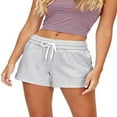 thumbnail image 2 of Women Loosing Sports Shorts Solid Color Elastic Waist Sweatpants, 2 of 6
