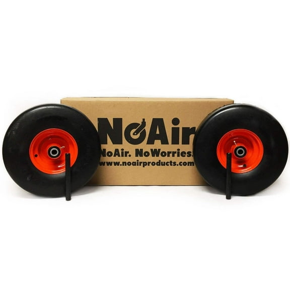 NoAir® (2) Flat Free Tire Assemblies 15x6.00-6 Fits Kubota K3181-18032