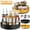 9.84", variant on Threns Turntable Organizer 360° Turntable Spice Rack Spinning Cosmetic Makeup Organizer
