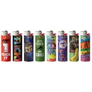 (3 pack) BIC Pocket Lighter, Special Edition Flick My BIC Collection, Assorted Lighter Designs, 2 Pack