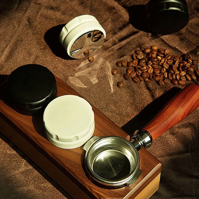 Juego de 2 Nivedores de Café de 53 Mm Accesorios de Café Tamper de Espresso Ajustables Soledad Distribuidor de café