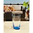 thumbnail image 5 of LeadingWare Hi Ball Oval Halo Acrylic Drinking Glasses Set of 4 (15oz) - 3.35" W x 3.35" L x 5.9" H Clear-DishWasher Safe, 5 of 5