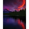 thumbnail image 2 of Leahy, Ike 15x18 White Modern Wood Framed Museum Art Print Titled - Mt. Hood XXVII, 2 of 4