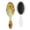 Sunny Gold, variant on Apple Print Paddle Hair Brush - Cute Cartoon Fruit Design Detangling Brush with Round-Tip Bristles for Women & Kids, Gentle Anti-Frizz Smoothing Brush for Wet/Dry Hair, Ergonomic Scalp Massage Comb