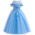 thumbnail image 2 of Princess Cinderella Costume for Girls Kids Cosplay Dress Carnival Halloween Party Outfit, 2 of 6