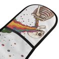 thumbnail image 4 of Yayeee Double Oven Mitt Kitchen Heat Resistant Baking 35" x7" Quilted Glove, Colorful Skeleton, 4 of 6