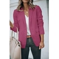 thumbnail image 4 of Womens Casual Blazers Open Front Long Sleeve Work Office Jackets Blazer, 4 of 10