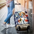 thumbnail image 3 of Patriotic Beagle 4th of July Independence Paws Travel Luggage Cover Beagles Dog Lover Gifts Idea Suitcase Dust Protective Decor - 02010, 3 of 5