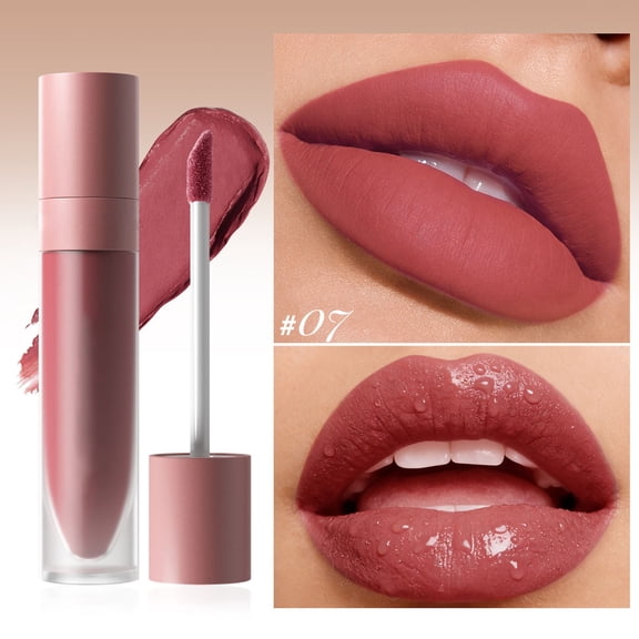 Kokovifyves Non Transfer Soft Velvet Matte Lip Gloss, Daily Wear Lip Makeup 7.6g