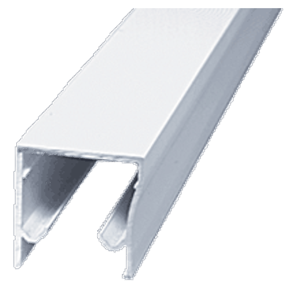 CRL H72W White 72" Frameless Sliding Shower Door Header Extrusion for 3