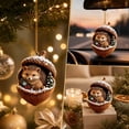 thumbnail image 4 of chaungfeng Pine Cone Animal Ornament, Woodland Acorn Forest Animal for Christmas Tree Decoration, 2D Acrylic Animals Decor for Holiday Keepsake Gifts, 4 of 6