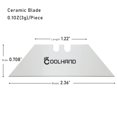 thumbnail image 4 of Cuchillas de repuesto Cool Hand de cerámica de circonio, paquete de 6 unidades, 4 of 8