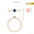 thumbnail image 4 of Angara Natural 0.2 Ct. Blue Sapphire Solitaire Ring in 14K Rose Gold for Women (Ring Size: 3), 4 of 9
