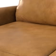 thumbnail image 4 of Livingston 90 inch Wide Mid-Century Modern Sofa in Sienna Top Grain Genuine Leather, 4 of 12