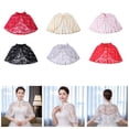 thumbnail image 4 of Aellinatey Stylish Wrap Shawl Elegant Lace Pashmina Shoulder Wrap Women Decorative Collar, 4 of 20