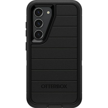 OtterBox Galaxy S23 Only - Defender Series Case - Black, Rugged & Durable - with Port Protection - Case Only - Microbial Defense Protection - Non-Retail Packaging