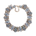 thumbnail image 3 of Gargantilla retro gruesa con diamantes de imitación, accesorios de ropa con purpurina, elegantes regalos de fiesta, regalo de novia, joyería de Azul claro, 3 of 9