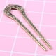 thumbnail image 2 of EeaseMX Pasador de pelo de doble punta en forma de U, moño de cristal, accesorio de peinado para mujeres y niñas (púrpura), 2 of 7
