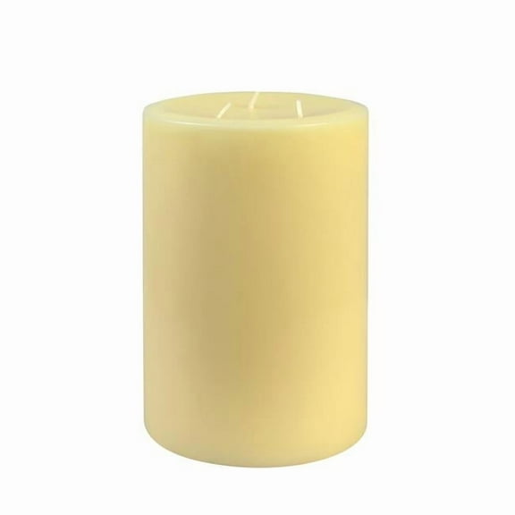 Jeco CPZ-182-4 5 x 8 in. Pillar Candle, Ivory - Set of 4