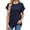 Navy, variant on Womens Tops Oversized Business Casual Shirts Loose Fit Short Sleeve Tshirts Summer Clothes Fashion Outfit Tech T Shirt