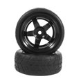 thumbnail image 1 of RC Car Tire, Wheel Rims, 4Pcs Black For 1:10 On Road Cars RC Car Tyre Replacement Racing Kit, 1 of 8