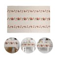 thumbnail image 4 of Elegante mantel navideño bordado, lavable y reutilizable, ideal para reuniones navideñas y celebraciones festivas., 4 of 8