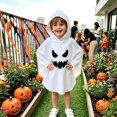 thumbnail image 3 of RUINIXCW Kids Toddler Baby Boy Girl Halloween Ghost Costume Kids Ghostface Print Cloak Hooded Cape Poncho Halloween Cosplay Party Outfit, 3 of 10