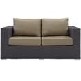 thumbnail image 5 of Modway Convene Outdoor Patio Loveseat in Espresso Mocha, 5 of 5