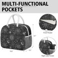 thumbnail image 6 of Lunch Bag Lunch Box for Women Reusable Insulated Lunch Bags,Water-Resistant Gothic Cooler Lunch Tote Bag, Large Capacity for Work Travel Picnic, 6 of 6