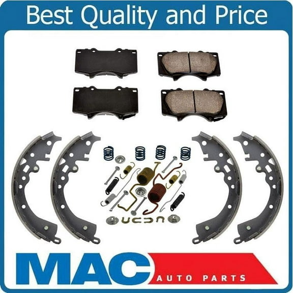 Front Brake Pads Brake Shoes Springs for Toyota Tacoma 4 Wheel Drive 05-12