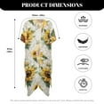 thumbnail image 6 of DISNIMO Sunflower Print Womens Swimsuit Cover Ups Summer Kimono Beach Cover Up Open Front Cardigan Swimwear Coverup for Women, 6 of 6