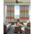 thumbnail image 4 of Boho Blackout Curtains 72 Inches Long for Bedroom,Colorful Striped Ethnic Modern Geometric Abstract Art Thermal Insulated Room Darkening Black Out Window Curtain Panels Grommet Drapes for Living Room, 4 of 8
