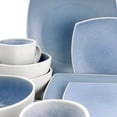 thumbnail image 6 of Gibson Elite 16 Piece Soho Lounge Reactive Glaze Stoneware Dinnerware Set in Light Blue, 6 of 9