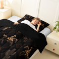 thumbnail image 3 of Homewish Bohemian Western Cowboy Twin Comforter Sets,Southwest Desert Cactus Bedding Set,Black Reversible,2 Pieces,1 Comforter and 1 Pillowcase, 3 of 7