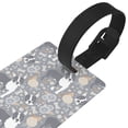 thumbnail image 3 of Kdxio Cute Dog And Flowers Luggage Tags Privacy Cover ID Label Suitcase Tags Identifiers For School Bags,Suitcases, 3 of 7