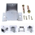 thumbnail image 1 of KONTONTY Fence Post Holder Stainless Steel Stable for Builders 1Set, 1 of 8
