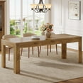 thumbnail image 3 of Finmind 78.7" long Dining Table for 6-8, Farmhousee Kitchen Table for Dining Room,Brown, 3 of 5
