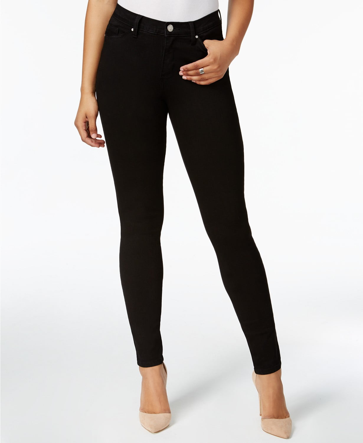Lee Platinum Petite 360 Stretch Skinny Jeans Black 10P - Walmart.com ...