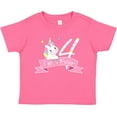 thumbnail image 3 of Inktastic I'm Four- Cute Unicorn 4th Birthday Boys or Girls Toddler T-Shirt, 3 of 5