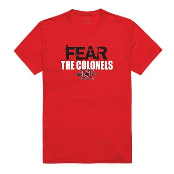 W Republic Apparel 518-138-R58-04 Nicholls State University Fear Tee for Men, Red - Extra Large