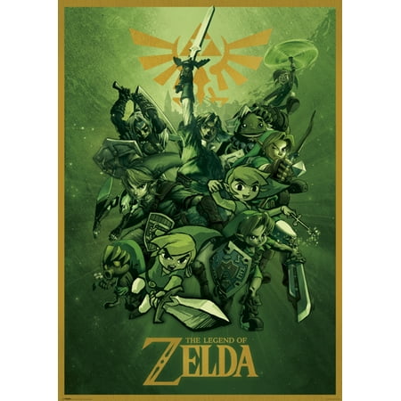 Zelda Links The Legend Of Zelda Nintendo Video Game Series Giant Poster 39x55 inch