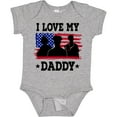 thumbnail image 3 of Inktastic Military Dad I Love My Daddy Boys or Girls Baby Bodysuit, 3 of 5