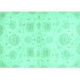 thumbnail image 1 of Ahgly Company Indoor Rectangle Abstract Turquoise Blue Modern Area Rugs, 7' x 9', 1 of 4