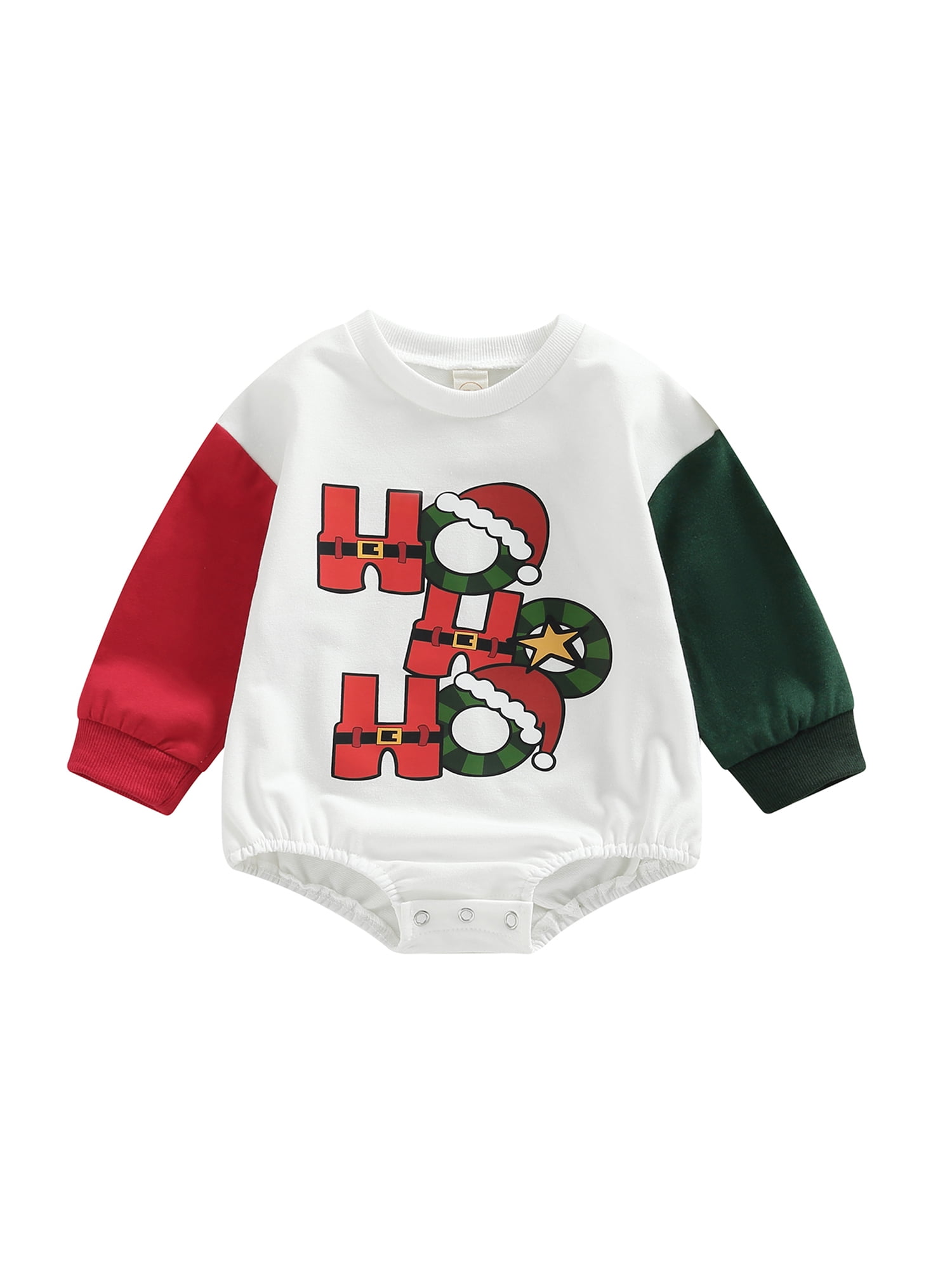 marxistisk Bogholder Aktuator Christmas Unisex Baby Girl Boy Sweatshirt Romper Letters Print Jumpsuit  Long Sleeve Bodysuit Xmas Pullover Top - Walmart.com