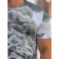 thumbnail image 5 of Men's Train Theme Short Sleeve T-Shirt - Soft and Breathable Summer Casual Crew Neck T-Shirt with Train Print, Grey Train Conductor and Railway Design for Outdoor Activities,, 5 of 6