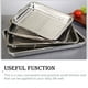 thumbnail image 2 of Bearachild Colador Rectangular Platos de almacenamiento de verduras Utensilios para hornear de acero inoxidable Rejilla de enfriamiento de alambre Cocina y Comedor 36×27×4.8 cm Bearachild HA067652-02, 2 of 6